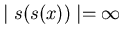$\mid s(s(x)) \mid = \infty$