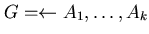 $G= \leftarrow A_{1},\ldots ,A_{k}$