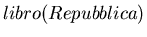 $libro(Repubblica)$