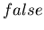 $false$