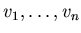 $v_{1}, \ldots ,v_{n}$