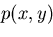 $p(x,y)$