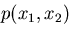 $p(x_{1},x_{2})$
