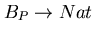 $B_{P} \rightarrow Nat$