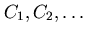 $C_{1},C_{2}, \ldots$